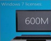 微软Windows 7系统全球销量突破6亿套